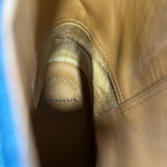 Chloe Edith Denim & Leather Short Boots - Picture 10 of 16